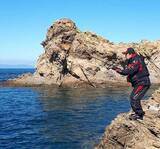 「秋の磯フカセ釣りでグレ10匹手中　むき身エサに好反応【愛媛・矢が浜】」の画像4