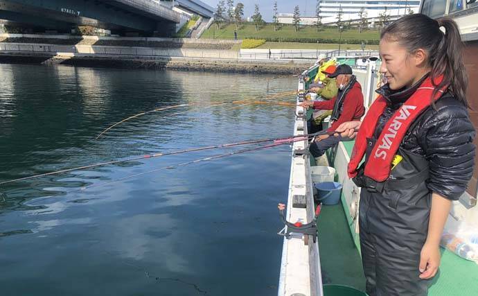 都会のド真ん中で船ハゼ釣り　良型中心に43尾手中【東京・深川冨士見】