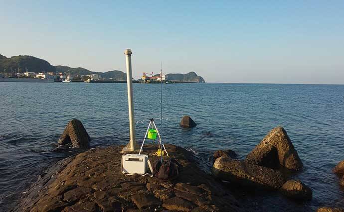 初冬の投げ釣りでキス8匹　河口＆波止をリレーして良型快引【和歌山】