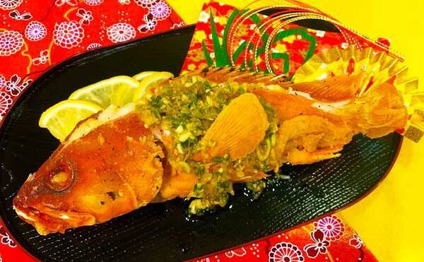 釣魚で作るおせち料理レシピ アカハタ の丸揚げ 見た目も華やかに 年12月30日 エキサイトニュース