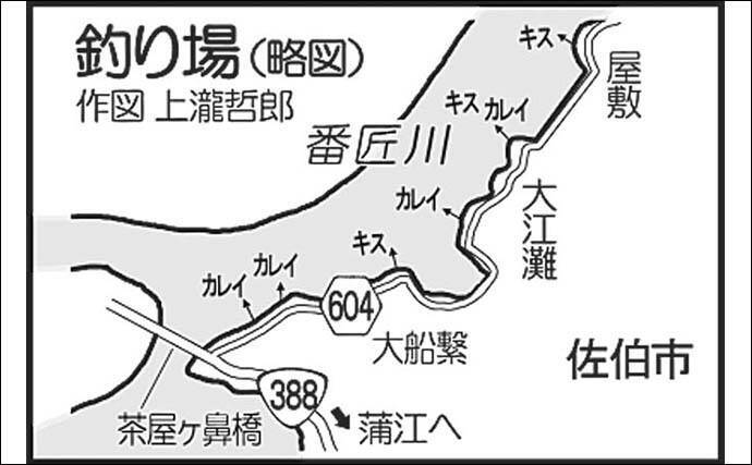 投げ釣り好ポイント 番匠川河口 特大シロギス カレイも 大分 21年1月28日 エキサイトニュース