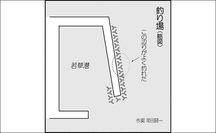 『穴釣り』でカサゴ6尾　ブラクリ仕掛けで初心者でも簡単【大分・若草港】