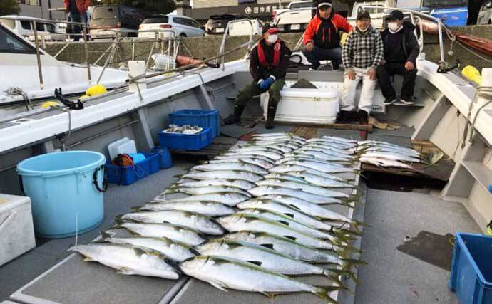 【福岡】落とし込み最新釣果　10kg級ヒラマサ＆ブリなど大型青物続々