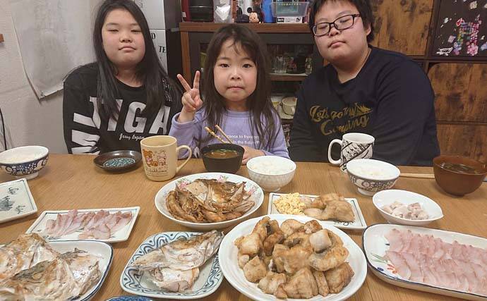 『エビ撒き釣り』で74cm筆頭に「スズキ」連打【愛知・大野漁港】