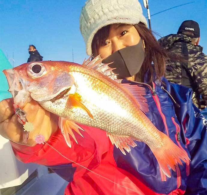 犬吠沖のアカムツ釣りで本命4尾　春先の本番にむけて好気配【丸天丸】