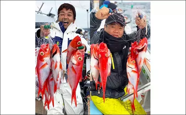 「深場釣りで良型『ブランドキンメ』6点掛け　「超激臭エサ」がアタリ？」の画像