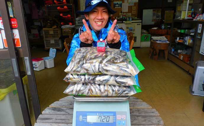 『メガワカサギ』釣りで「1,117尾」の大釣り　総重量は7.2kg【西湖】