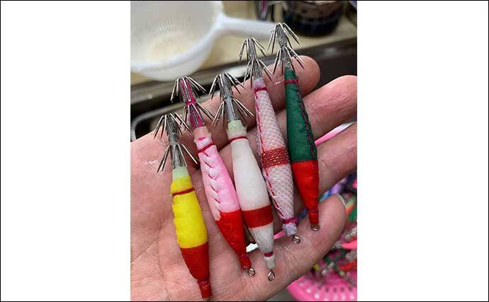 仙台湾で春の『ヤリイカメタル』絶好調　オモリグで52杯【漁安丸】