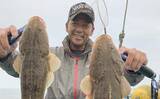 「鹿島沖マゴチゲーム開幕　悪条件のなか本命2尾を御用【茨城・久保丸】」の画像1