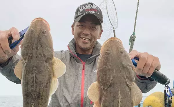 鹿島沖マゴチゲーム開幕　悪条件のなか本命2尾を御用【茨城・久保丸】