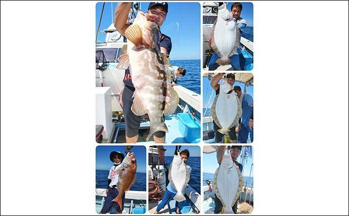 【響灘】沖釣り最新釣果　タイラバでマダイ他多彩な魚種がヒット中