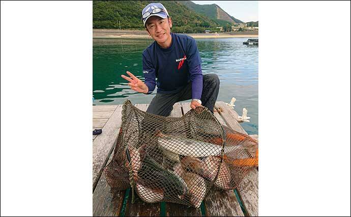 貸し切り「海上釣り堀」を仲間と満喫　マダイにシマアジにワラサ