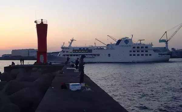 「沖堤防での投げサビキ釣りで大サバ＆良型アジ共演　遠投が的中？」の画像