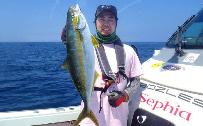 浅場のSLJで50㎝級ヒラマサ7ヒット4キャッチ【福井・ブルーズ】