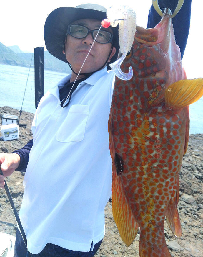 沖磯ロックフィッシュゲームでアカハタ＆アコウ＆アラカブ！【長崎県】