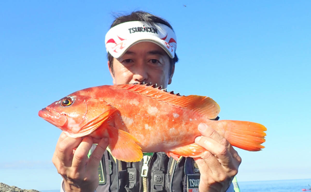 磯でのカゴ釣りで1kg頭にアカハタ連発 瀬ギワ狙いが的中 天草 19年9月12日 エキサイトニュース