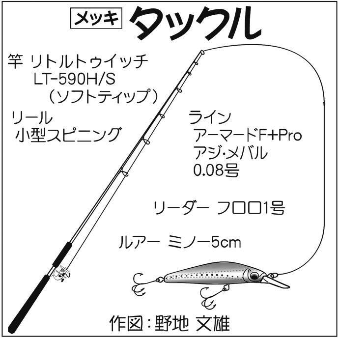 メッキゲームで18㎝本命　狙いはスロープ周辺シャローエリア【真鶴港】