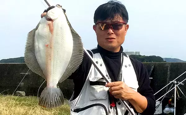 シーズン初の投げカレイで本命3尾手中　『塩マムシ』がアタリ【徳島】