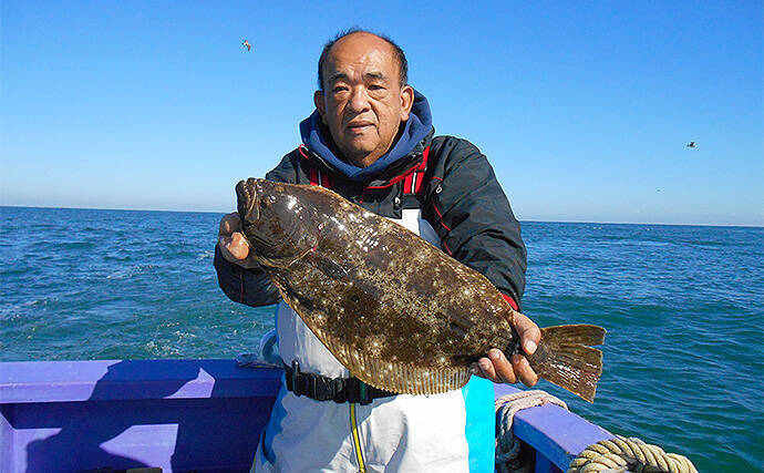 大原沖ヒラメ釣りが絶頂期 乗船取材で2 4kg頭に8尾 春栄丸 19年12月9日 エキサイトニュース