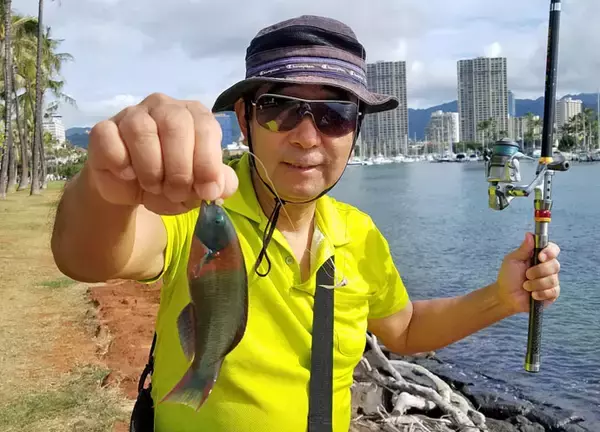 「ハワイでちょい投げ＆エビ釣り満喫　ファミリーフィッシングにも最適」の画像