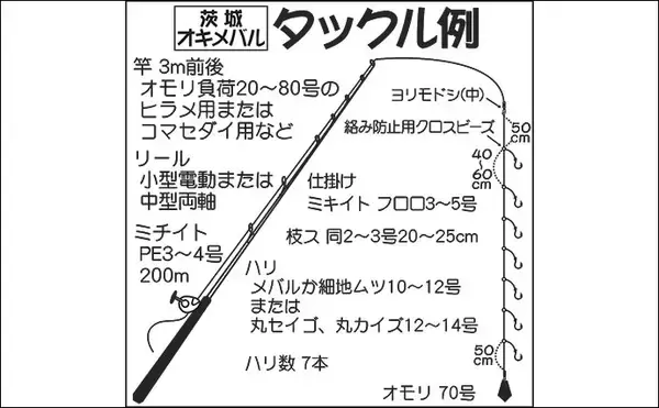 「【茨城沖2020】春告魚『オキメバル』釣りキホン解説　群れ固まると好機」の画像