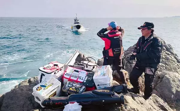 「状況厳しい磯フカセ釣りで38cmクロと対面【大分】 気分転換の根魚狙いでは28cmカサゴ」の画像