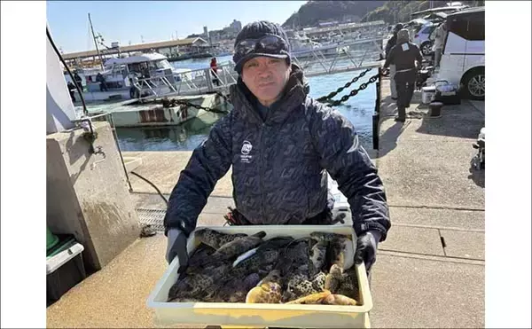「【沖釣り釣果速報】良型クエ登場で船上騒然！イワシ泳がせ釣りで高級食材乱舞（愛知）」の画像