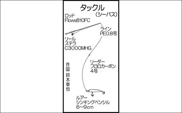 「陸っぱりルアーシーバス釣行で65cm本命【博多湾】ゲストにはキビレも」の画像