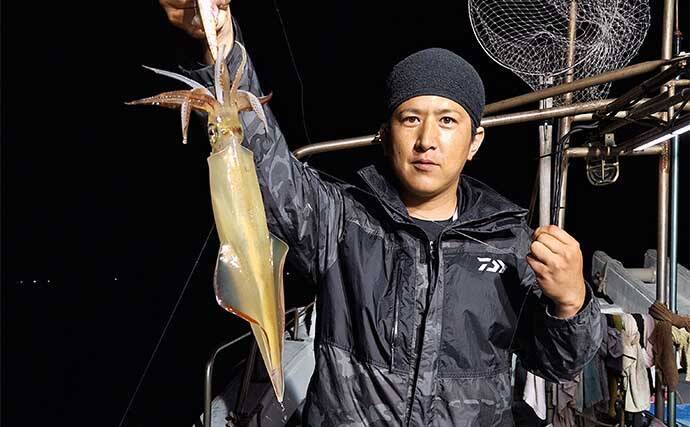 【夜焚きイカ釣果速報】釣る人ヤリイカ70尾前後と好調継続中（福岡）