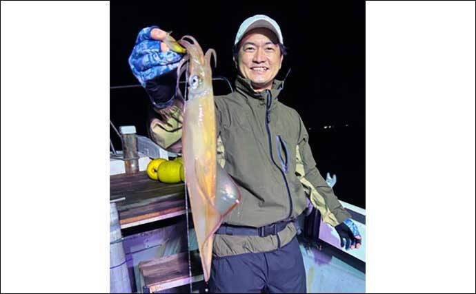 【夜焚きイカ釣果速報】釣る人ヤリイカ70尾前後と好調継続中（福岡）