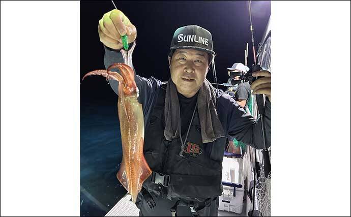 【夜焚きイカ釣果速報】釣る人ヤリイカ70尾前後と好調継続中（福岡）