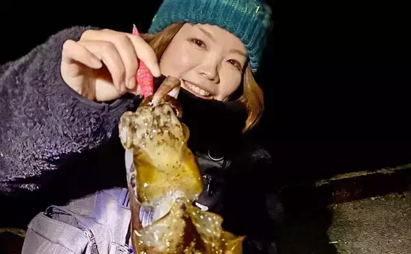 牛深の地磯エギングで良型アオリイカ3尾キャッチ【熊本・天草】880gで自己記録更新