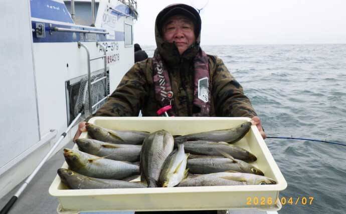 最大42cm！ジャンボイサキが荒食い！【船のエサ釣り釣果速報9選・愛知】