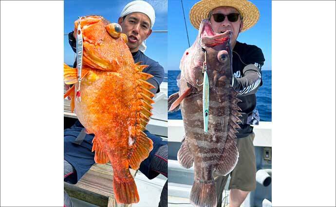 平戸沖ジギングでボッコにタカバと美味な根魚浮上【船釣り釣果速報6選：長崎／佐賀】