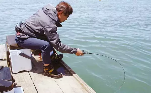 「イカダでのダンゴ釣りで45cm頭にクロダイ好捕【福井・奥城丸渡船】上潮緩むと好機到来」の画像