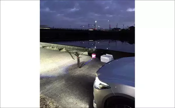 「河川でのブッコミ釣りで60cm超え「天然ウナギ」キャッチに成功！【筏川・愛知】」の画像