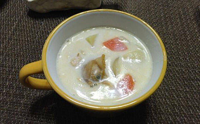 江戸川河口での潮干狩りで大型ホンビノス貝28個ゲット　ゲストにアサリも