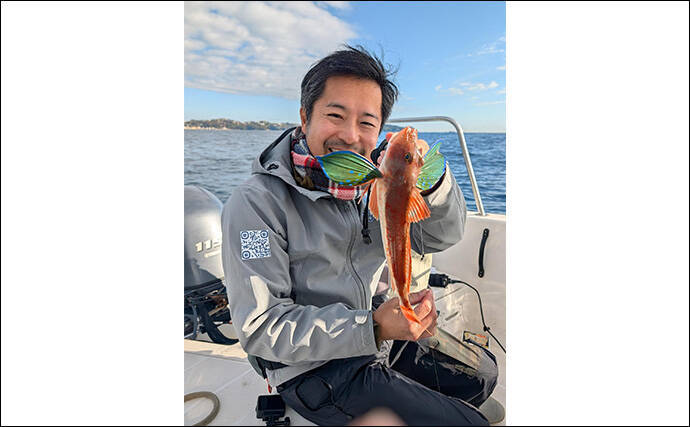 「海底の起伏を狙うと魚が釣れる！」 ボートアマダイ釣りで地形釣りが的中
