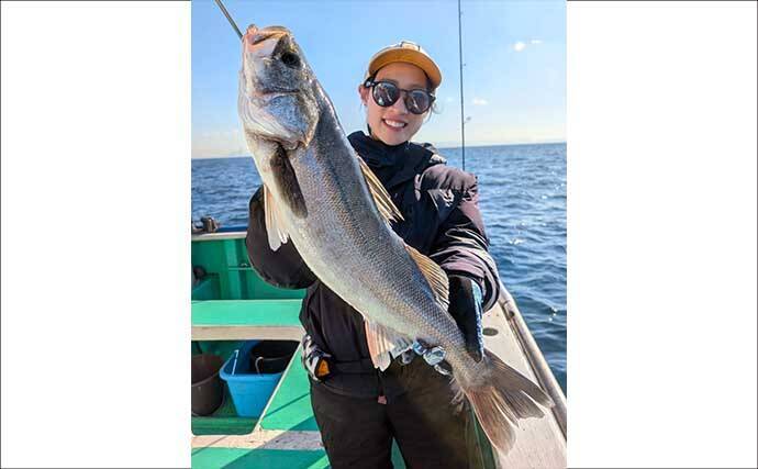 関東エリアの【船釣り特選釣果】東京湾ルアー五目便で70cm超え良型シーバス炸裂！青物・アジも好調
