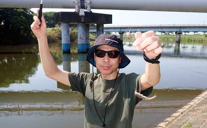 全国屈指のヘラ場『びん沼川』で五目釣り　ヘラブナ狙いに43cmブラックバス乱入