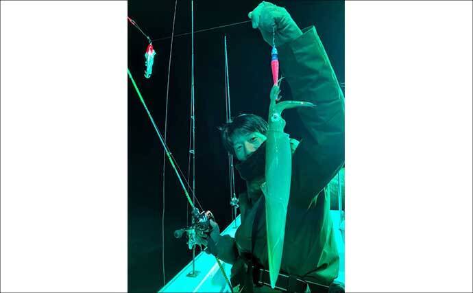 【沖釣り釣果速報】7点掛けも飛び出す好況！スルメイカ多点ヒット連発（北陸）