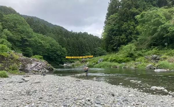 「初夏の奥多摩で渓流エサ釣り満喫【東京】26cmイワナに23cmヤマメ手中に満足」の画像