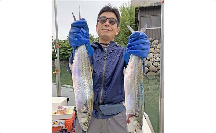 伊勢湾キャスティングゲームでマゴチ＆サワラの2大ターゲット制覇！【三重】潮変わりに連発