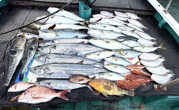 【沖のルアー釣果速報】鳥羽沖のキャスティングゲームでサワラ93cm含む青物が大連発！（三重）