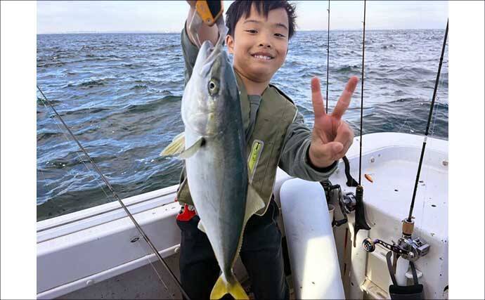 【沖のルアー釣果速報】親子で青物チャレンジ成功！ジギング船でハマチが入れ食い（愛知）