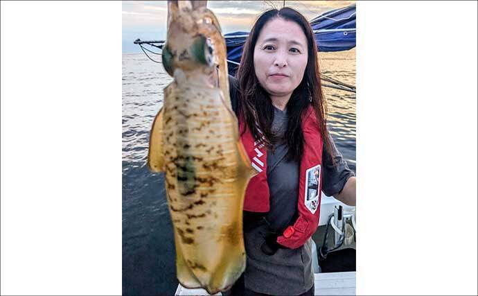 【沖釣り釣果速報】ティップランエギングで釣る人48匹！良型アオリイカが連続ヒット（北陸）