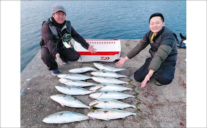 夜の堤防ブリゲームでブリ＆ハマチ連発【熊本・茂串漁港】シーバスタックルで攻略