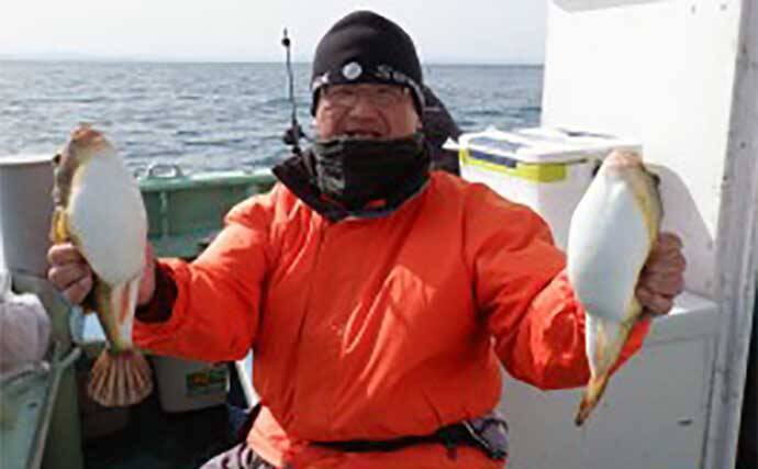 泳がせ船でハタ混じりにヒラメ好調　【愛知県】の沖釣り最新釣果情報