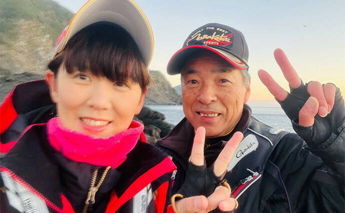 沖磯フカセ釣りで37cmクロを好捕！【大分・大和丸】30cm級クロは入れ食い