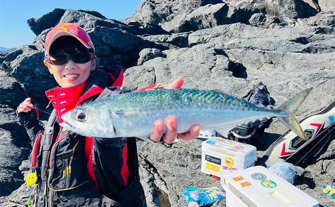 沖磯フカセ釣りで37cmクロを好捕！【大分・大和丸】30cm級クロは入れ食い